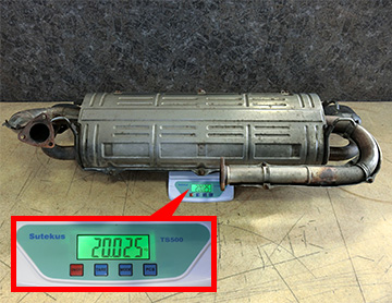 NSX純正ノーマルマフラー重量