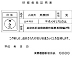 印鑑証明書